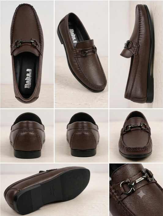 Chocolate Brown Horsebit Loafer
