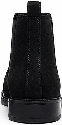 Black Suede Chelsea Boot