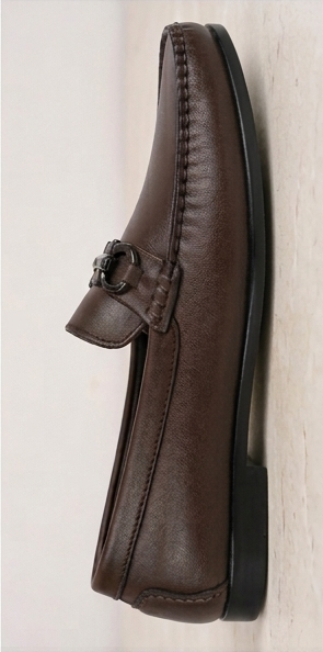 Chocolate Brown Horsebit Loafer